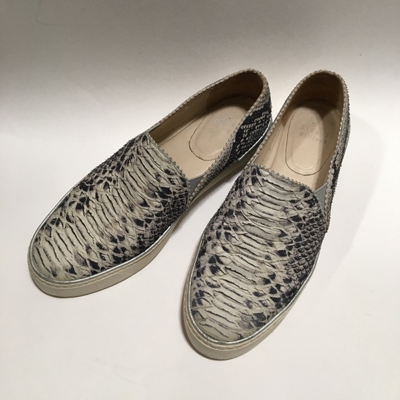 Stuart Weitzman Nugget Snake-Print Slip-On Sneaker - Picture 4 of 16